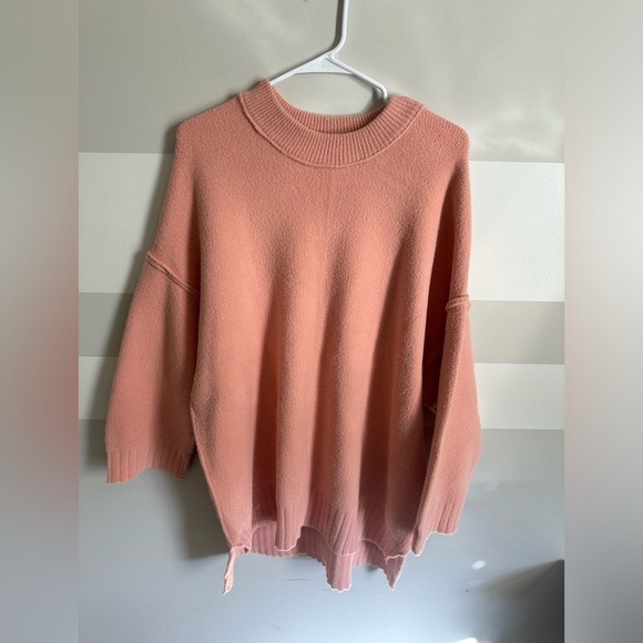 Free People Peaches Oversized Long Sleeve Tunic Sweater XS - Picture 5 of 6